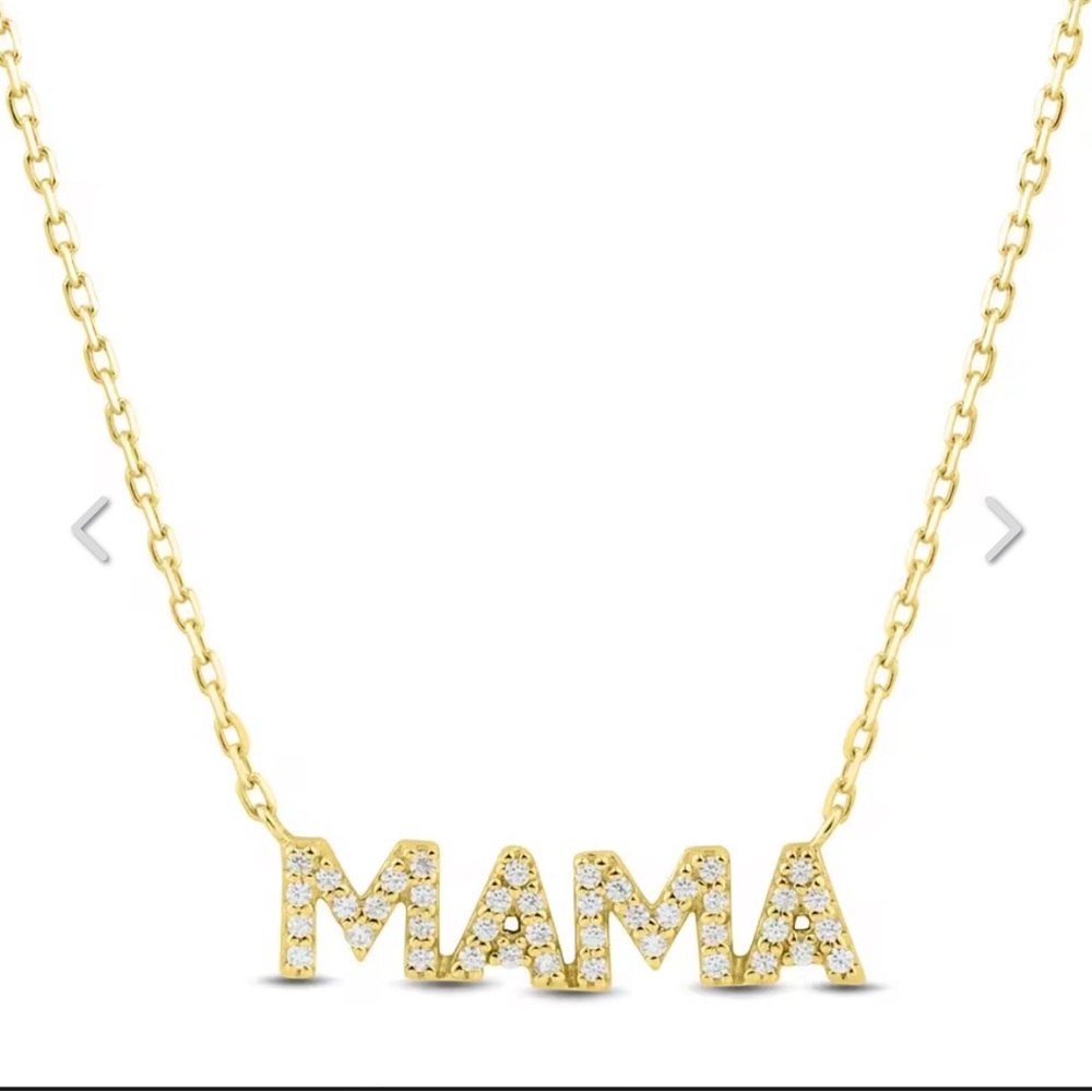 Diamond MAMA Necklace in 10K Yellow Gold (1/10 ct. tw.) $379 Helzberg Diamonds